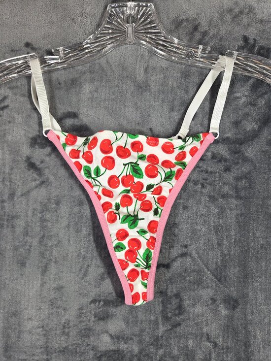 Dolce & Gabanna Other - Dolce & Gabanna Cherry Cherries Thong Panty Size Large Dolce Gabanna NEW NWT